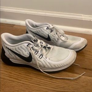 White & black nike sneakers